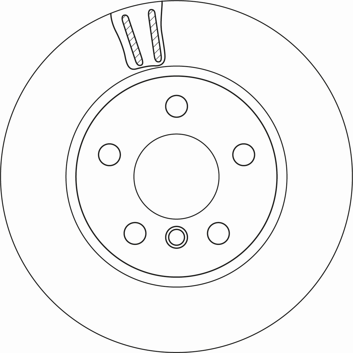 Диск тормозной (передний) bmw i3 (i01) 13-(280x20) (с покрытием) (вентилируемый)