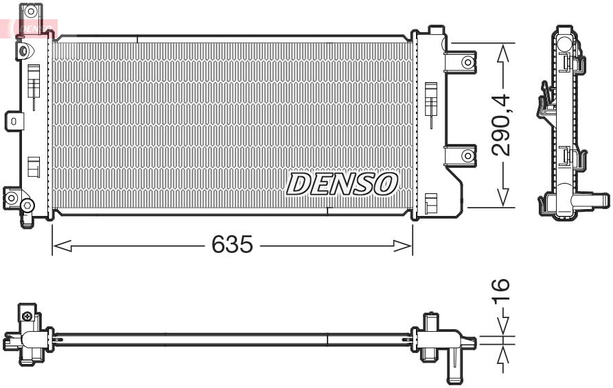 Радіатор Denso NISSAN Leaf EV/NV200 EV "10>>