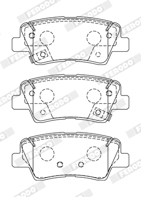 Колодки тормозные (задние) Hyundai Accent 18-/Elantra/Tucson/ix35/Kia Sportage/Soul 15-/Rio 17-