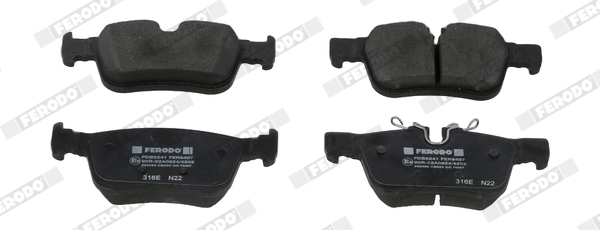 Комплект гальмівних колодок задн , VOLVO S60 III, S90 II, V60 II, V90 II, XC60 II 2.0-2.0H 03.16-