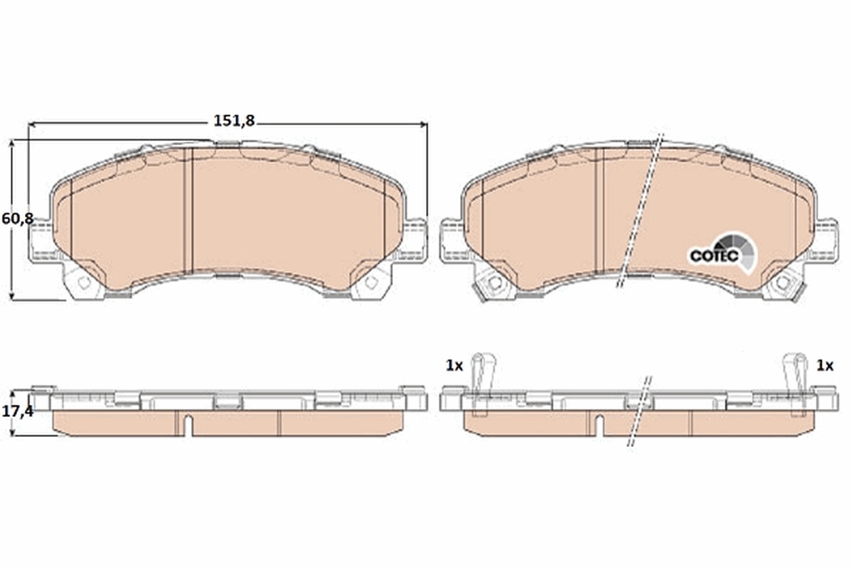 Гальмівні колодки дискові ISUZU D-Max/Rodeo "F "06>>