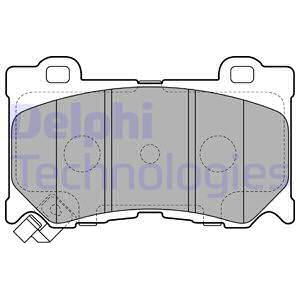 Гальмівні колодки дискові INFINITI/NISSAN FX/G/370 "F "08>>