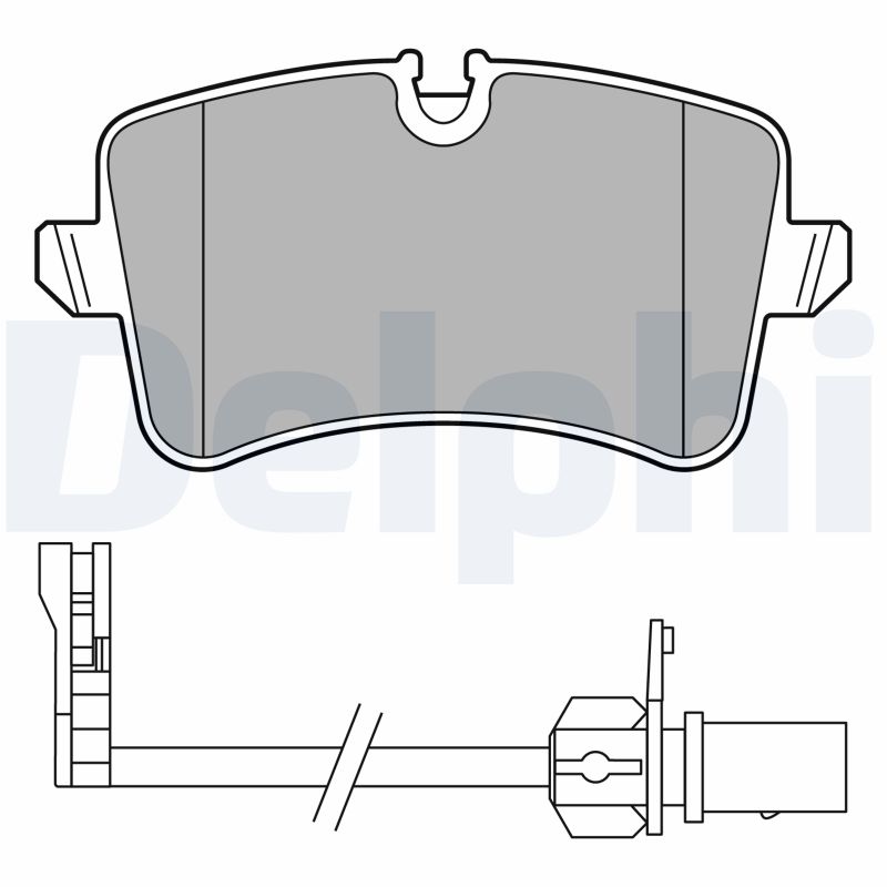 Колодки гальмiвні (задні) Audi A4/A5/A6/A7 10-/Porsche Macan 14- (+датчик L=215mm)