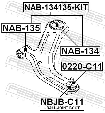 NAB134135KIT FEBEST
