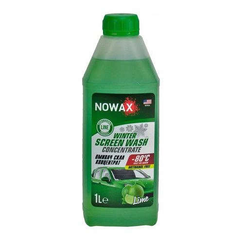 Омивач скла Nowax концетрат зимовий -80°C Лайм 1л