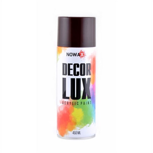 NOWAX  Акрилова фарба в спреї  DECOR LUX  3007 Коричневий  450ml