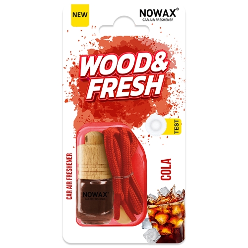NOWAX Ароматизатор повітря в блістері  серія WOOD&FRESH - Cola (25шт/ящ)