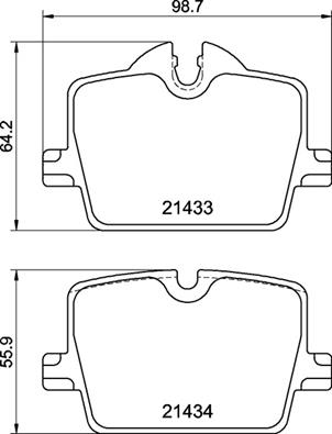 Колодки тормозные (задние) bmw 3 (g20/g21/g80/g81)/z4 (g29) 18-/4 (g22/g82) 20-(с датчиком) (trw) q+