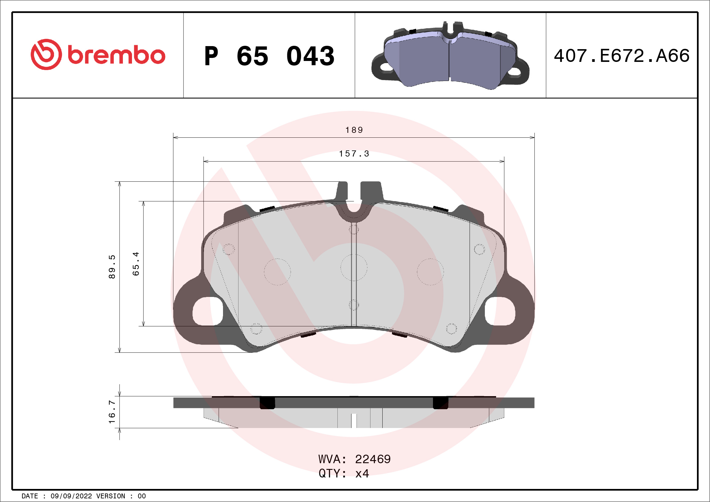 P65043 BREMBO