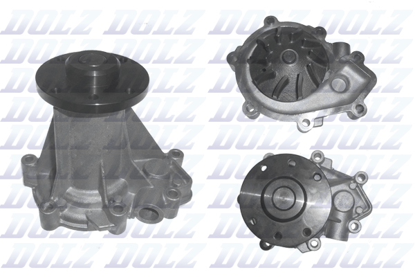 Помпа води Ssangyong Actyon/Kyron 2.0Xdi 06-/Rexton/Rodius/Stavic 2.7Xdi 04- (R/B) (10 лоп)