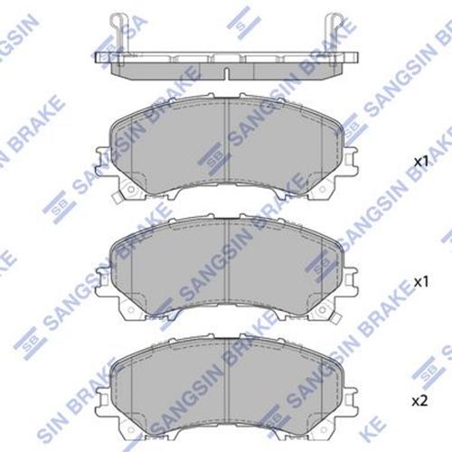 Колодки гальмівні (передні) nissan rogue 07-13/x-trail/infiniti q50/q60/qx50 13-/renault koleos 16-