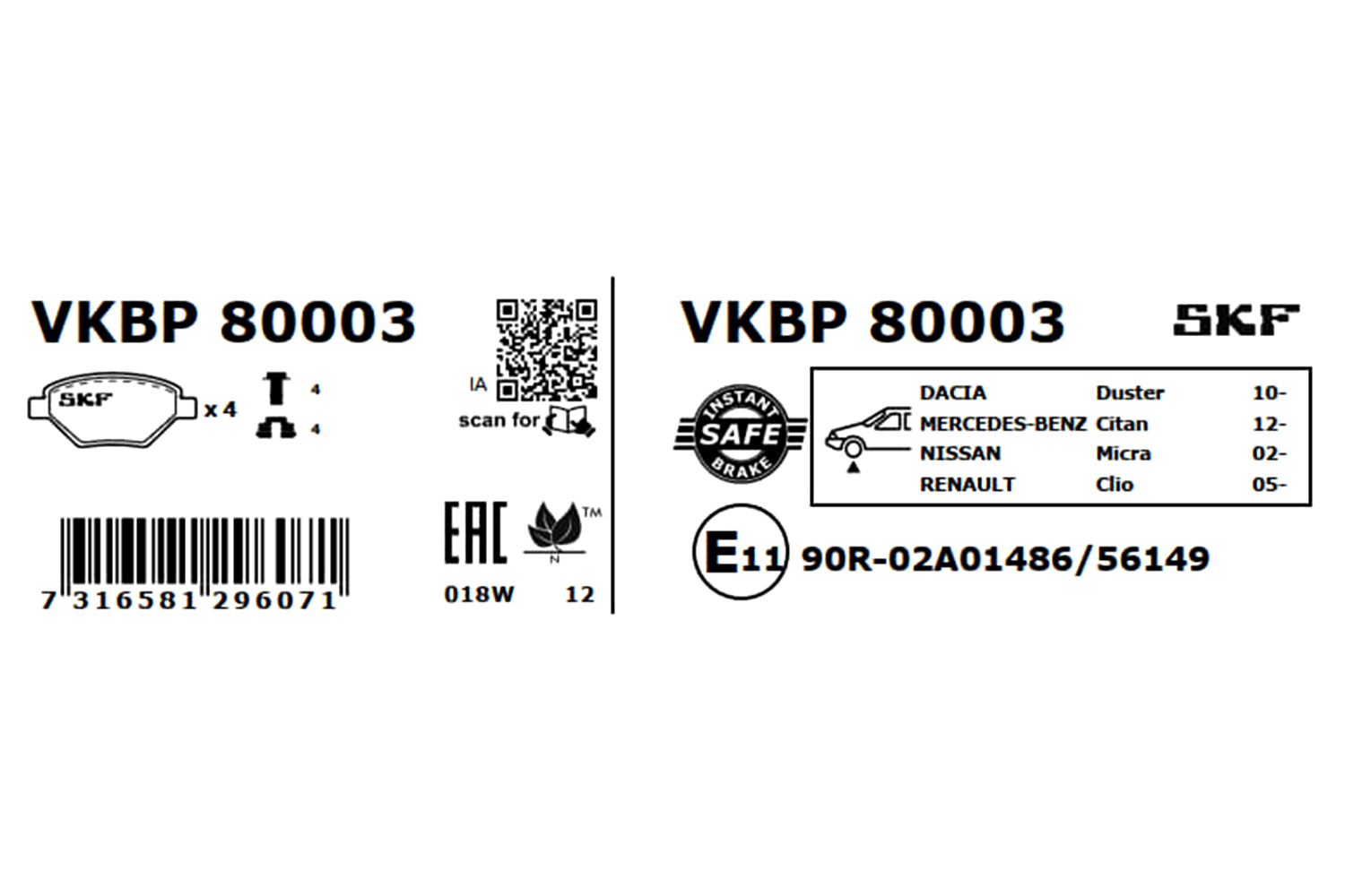 VKBP80003 SKF