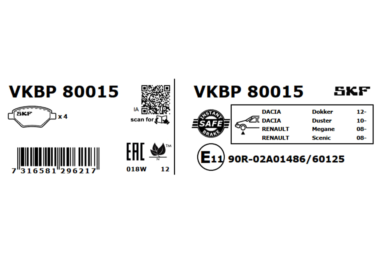VKBP80015 SKF