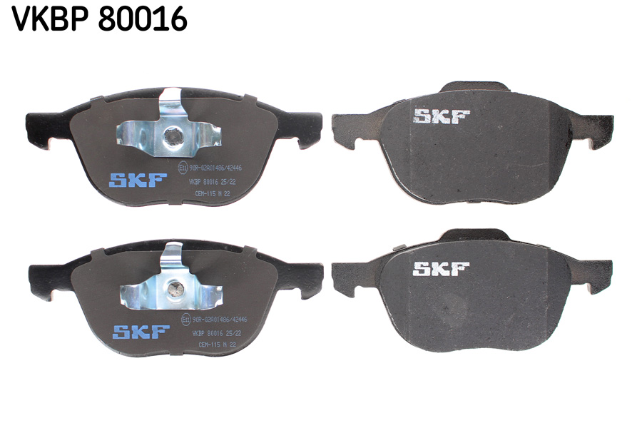 Комплект гальмівних колодок (передніх) Ford Focus II-III/Kuga/Connect/Mazda 3/5/Volvo C30/C70/S40 03-