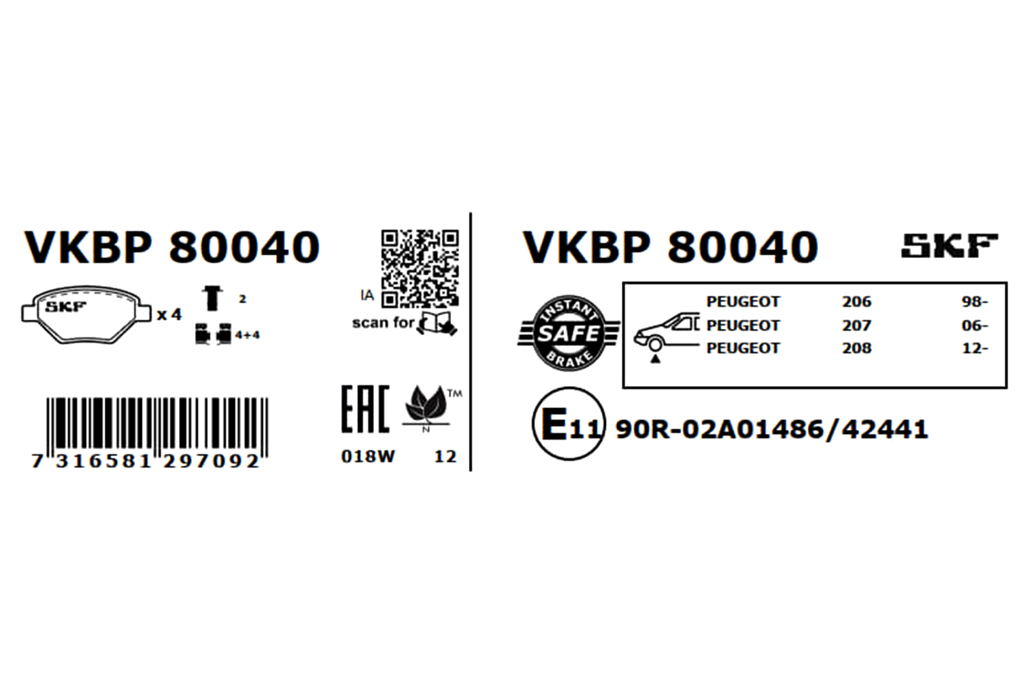 VKBP80040 SKF