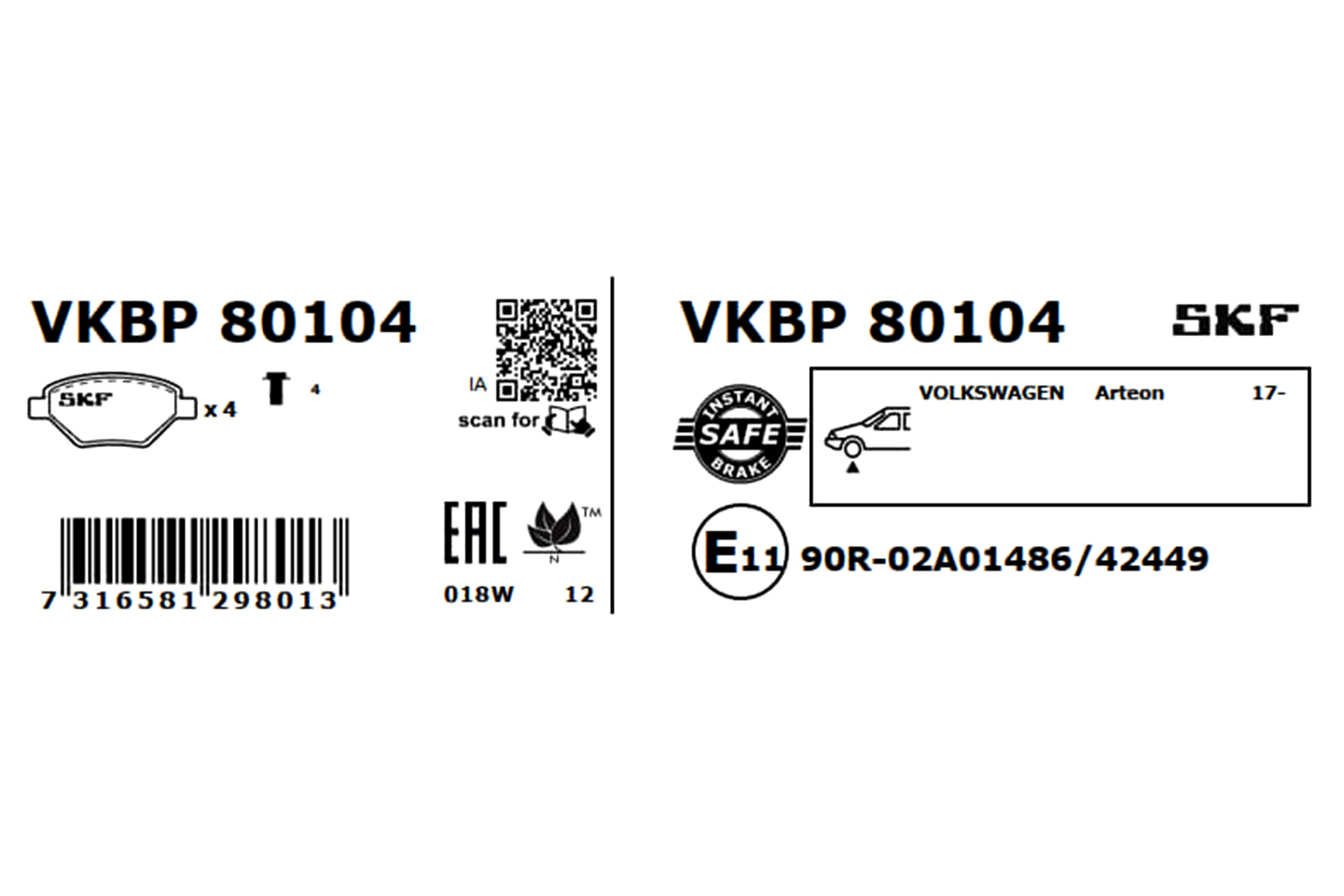 VKBP80104 SKF
