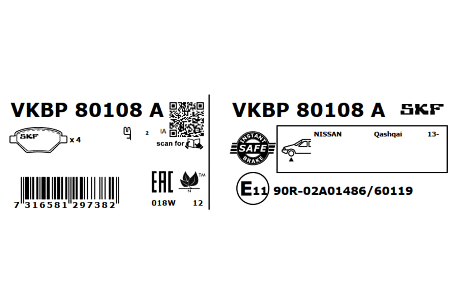 VKBP80108A SKF