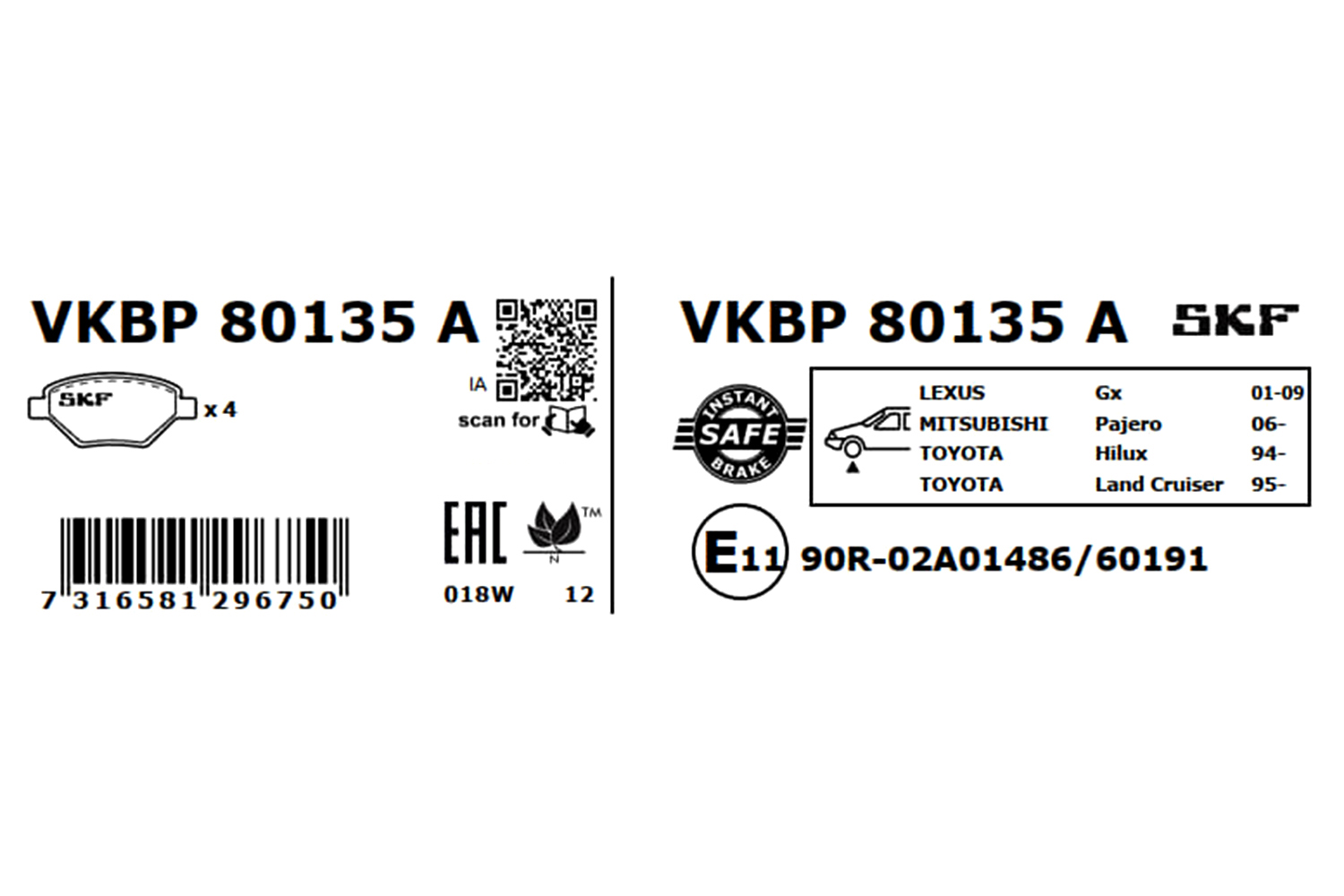 VKBP80135A SKF