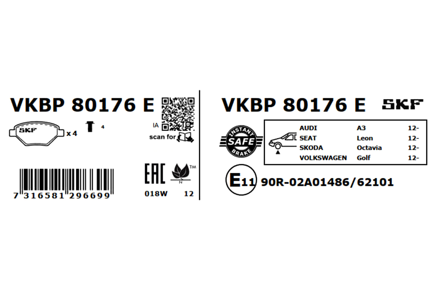 VKBP80176E SKF