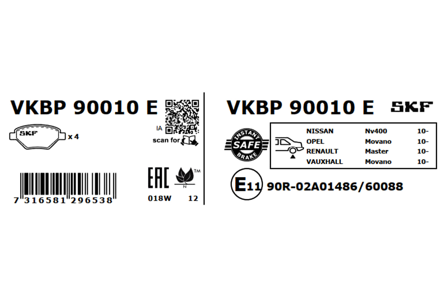 VKBP90010E SKF