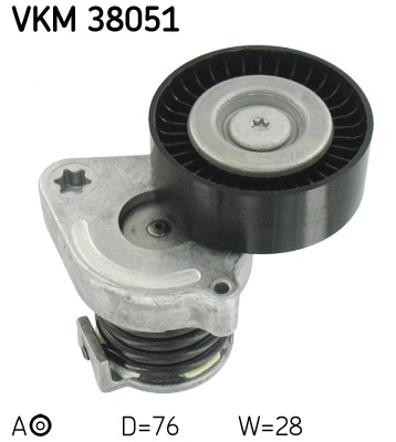 Натягувач ременя MERCEDES C(203/204)/CLK(209)/E(211/212)/SLK(171/172)/Sprinter "1,6/1,8L "02>>