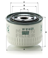 Фільтр масляний renault c, cbh, fr1, g, magnum