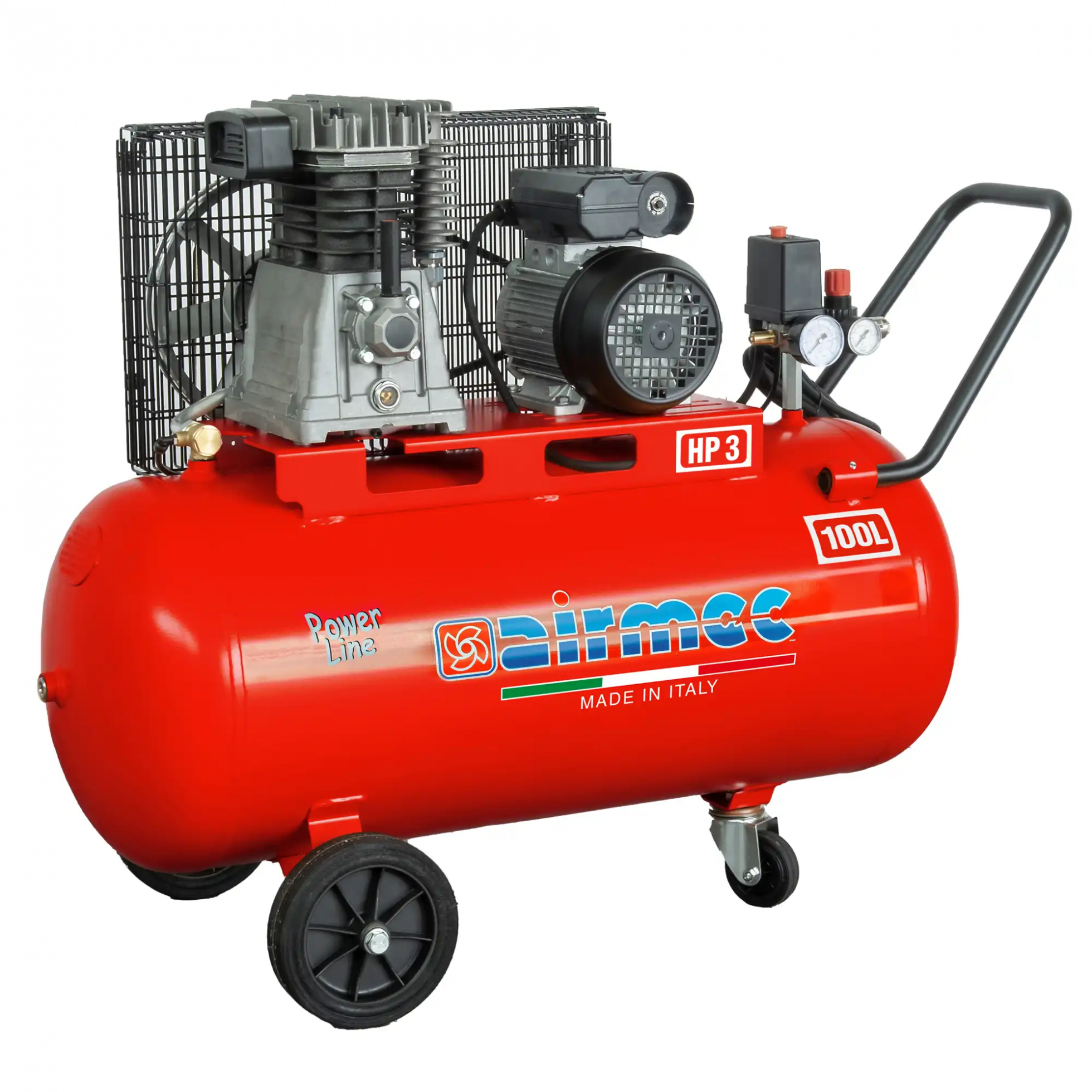 Компресор пневматичний поршневий CRM 100-3 TH25/100L/230V/2,2kW/320 L/min
