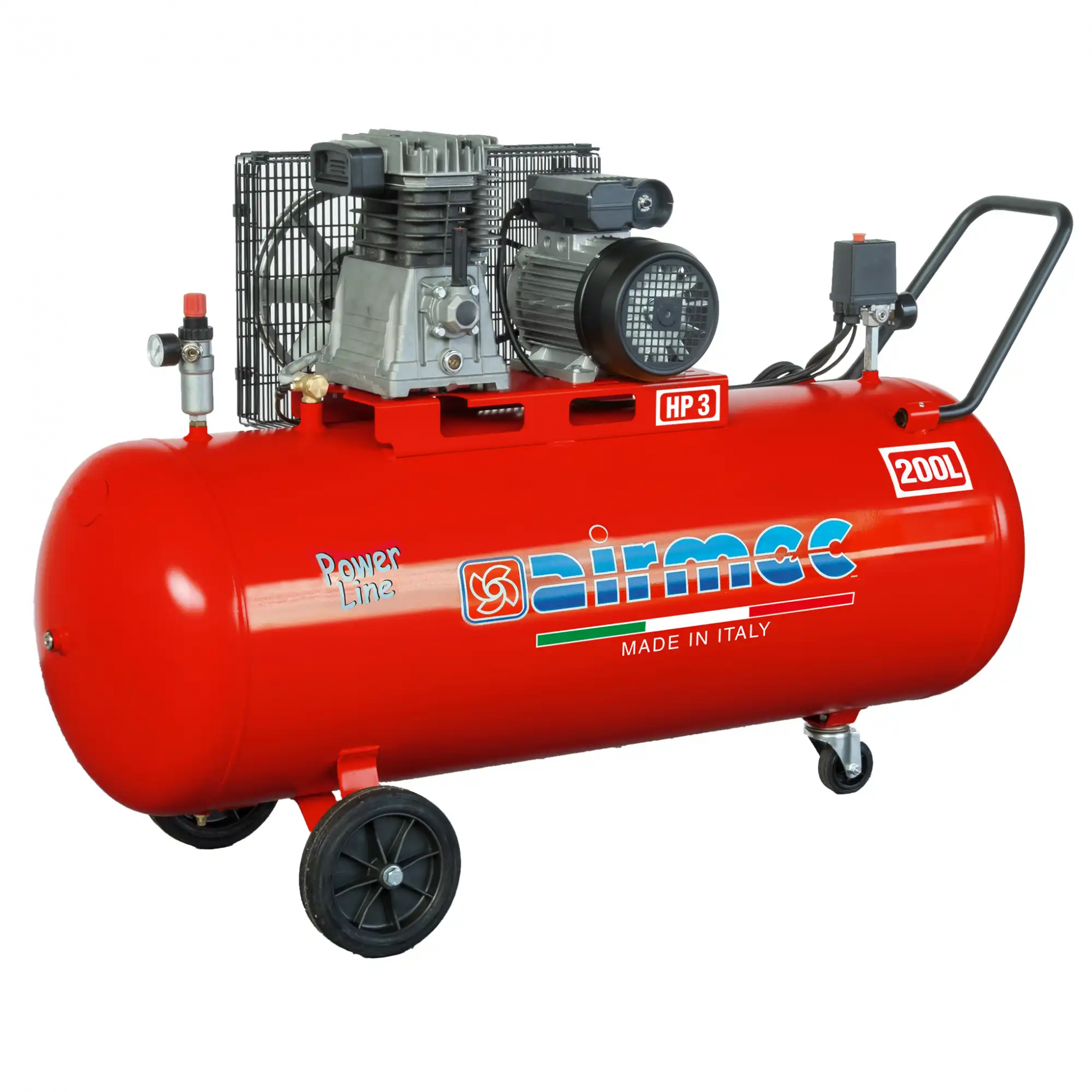 Компресор пневматичний поршневий CRM 200-3 TH25/200L/230V/2,2kW/320 L/min