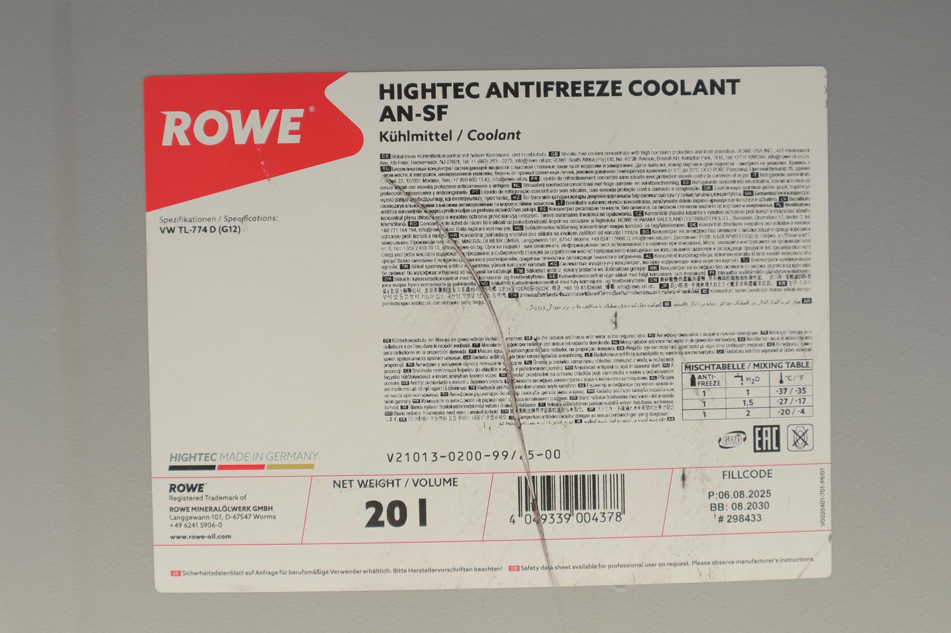 21013020099 ROWE
