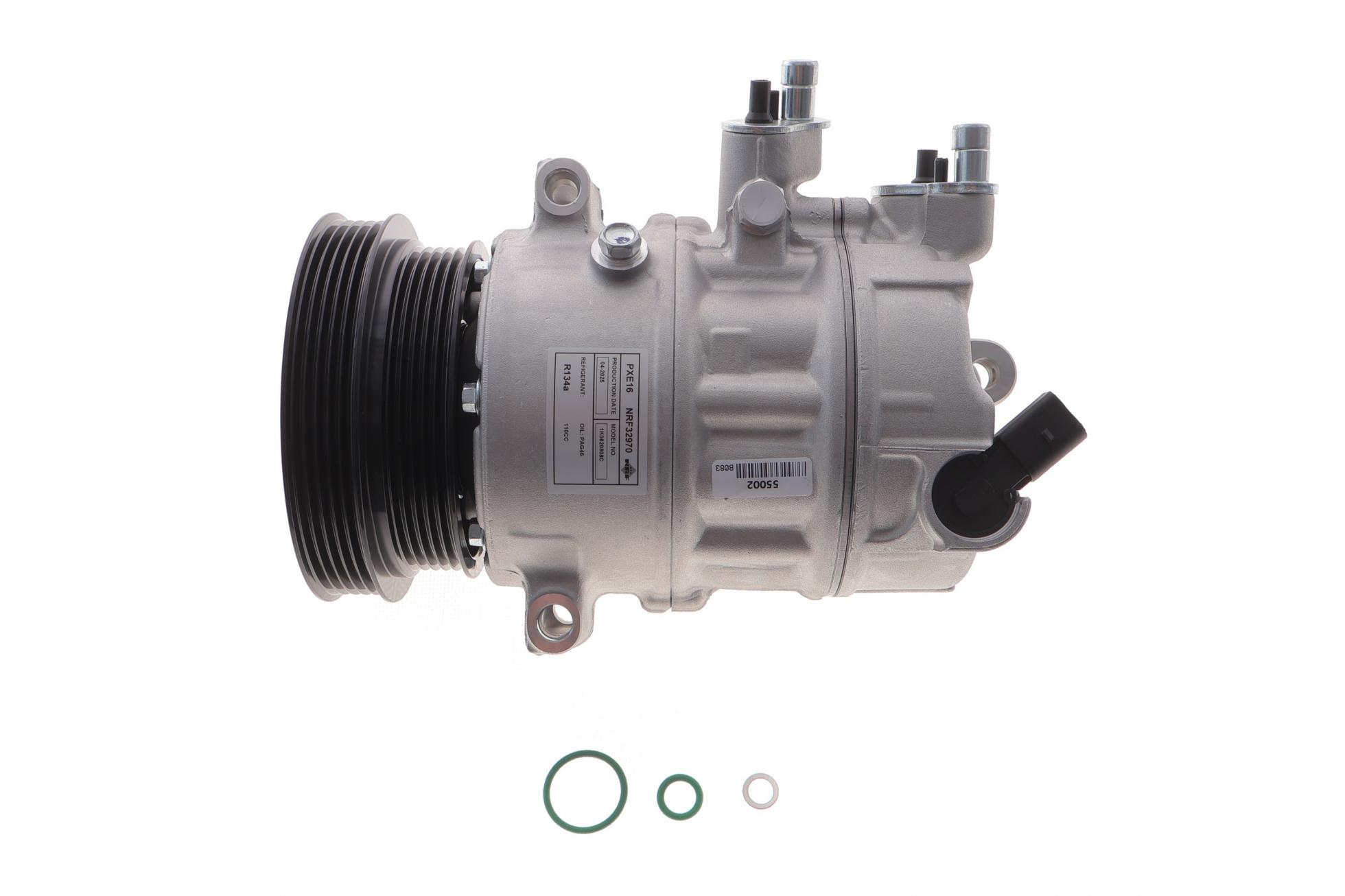 Компресор кондиціонера VW Jetta 2.5FSI 10-/Audi TT 2.5 RS 09-14/Q3 2.5 RS 13-18 (d=110mm + d=127mm)