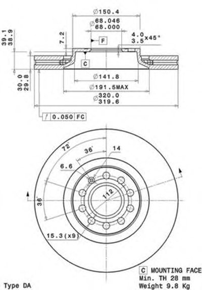 09A59811 BREMBO