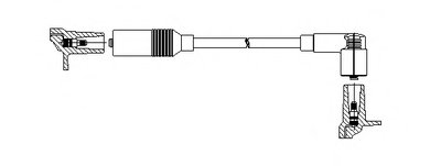 Провід високовольтний AUDI 10/80/A6 "86-97
