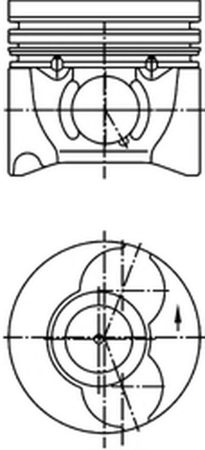 Поршень, комплект PEUGEOT/CITROEN Boxer,Jumper 2,2HDi 16V 02-