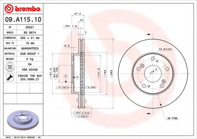 09A11510 BREMBO