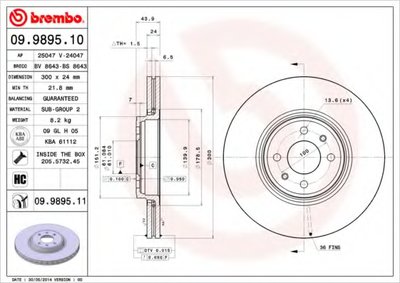 09989511 BREMBO