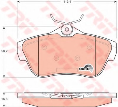 Гальмівні колодки дискові PEUGEOT/CITROEN/FIAT Jampy/Scudo/Expert "R "07>>
