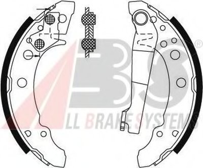 Колодка гальм. барабан. audi / seat / vw 50/80/arosa/golf задн. (вир-во abs)