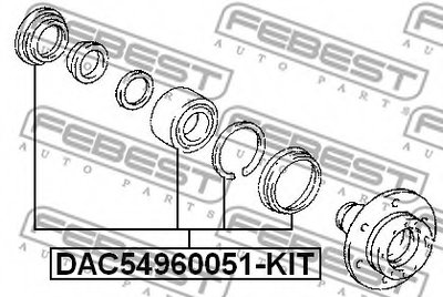 DAC54960051KIT FEBEST