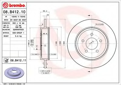 08B41211 BREMBO