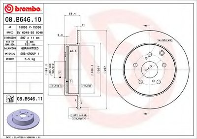 08B64611 BREMBO