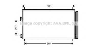 Конденсор rav4 all 11/05- (ava)