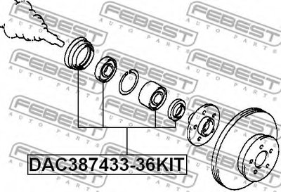 DAC38743336KIT FEBEST