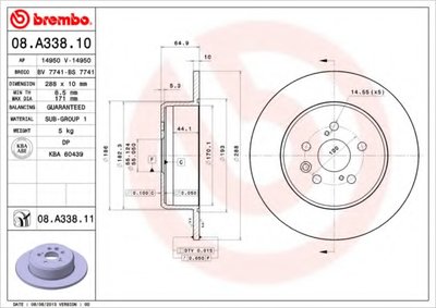 08A33811 BREMBO