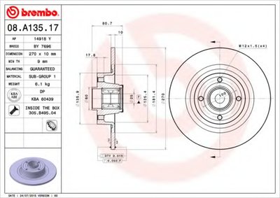08A13517 BREMBO