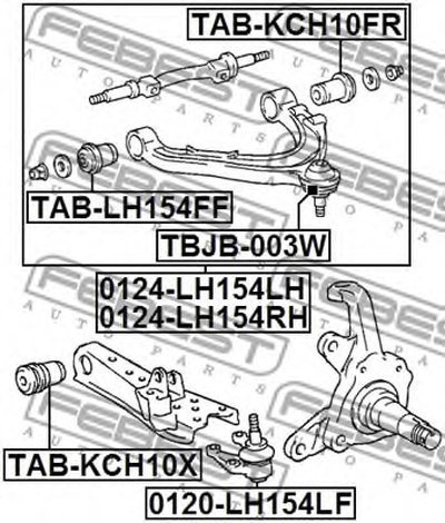0124LH154RH FEBEST
