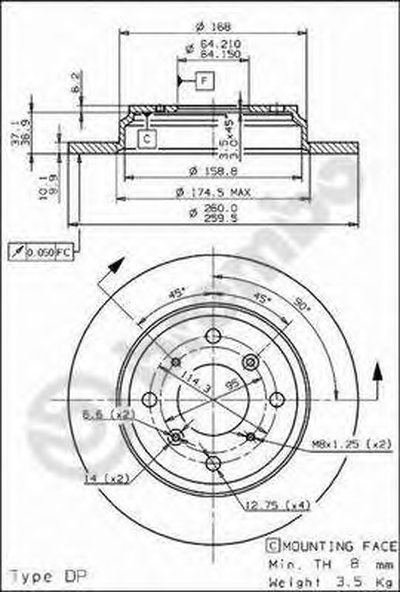08913910 BREMBO