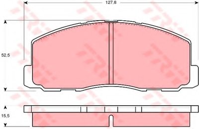 Тормозные колодки дисковые ISUZU (GM) - LONSDALE - MITSUBISHI Aska/YD/Colt/Cordia/Galant/Lancer/Lanc