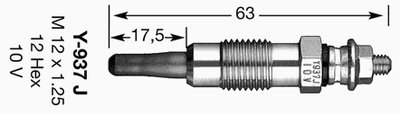 Свічка розжарювання 7503