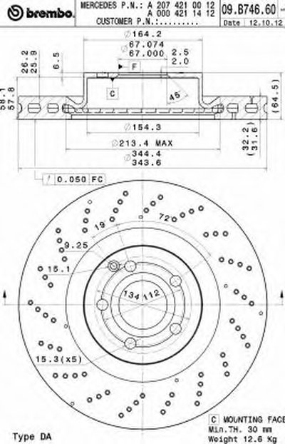 09B74661 BREMBO