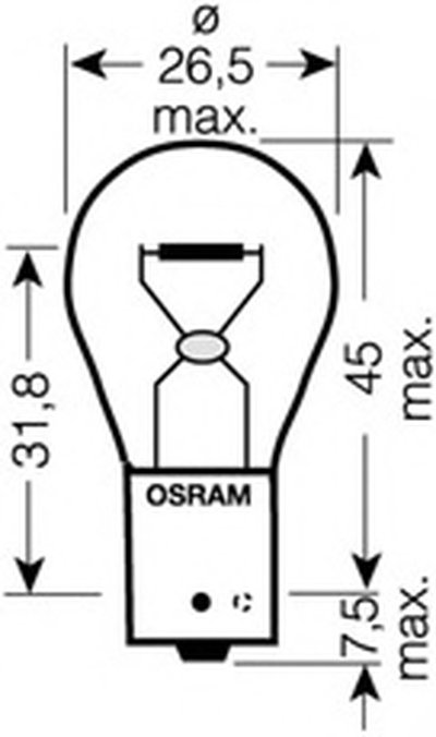 Лампа накаливания фонарь указателя поворота; Лампа накаливания фара заднего хода; Лампа накаливания стояночный / габа